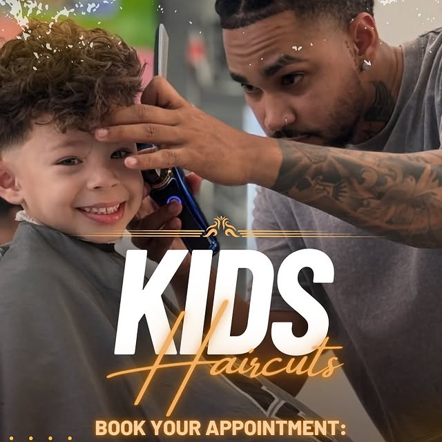 Kids haircut at Ampm Barbershop — kids welcome