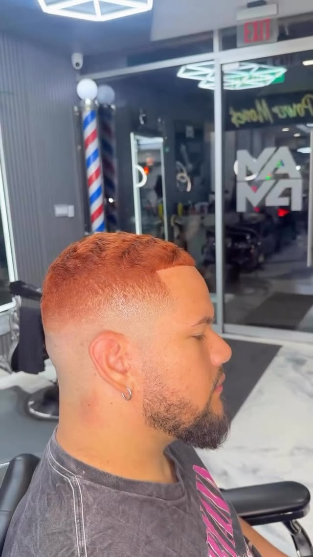 Custom hair color and cut at Ampm Barbershop, Woodhaven